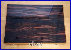 S. T. Dupont Paris Lacquered Wood Cigar Box Humidor with Original Packaging