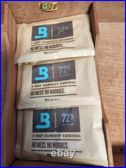 S. T. Dupont Paris Lacquered Wood Cigar Box Humidor with Original Packaging