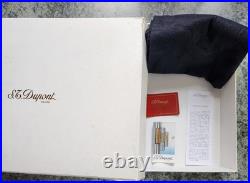 S. T. Dupont Paris Lacquered Wood Cigar Box Humidor with Original Packaging