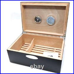 S. T. Dupont Wooden Cigar Case 50 cigars Humidor hygrometer