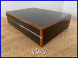 S. T. Dupont humidor Cigar Case brown black without box