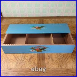 San Cristobal Cigars 18 Long Blue Wooden Countertop Display Storage Humidor Box