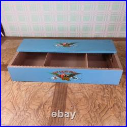 San Cristobal Cigars 18 Long Blue Wooden Countertop Display Storage Humidor Box
