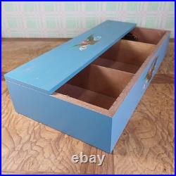 San Cristobal Cigars 18 Long Blue Wooden Countertop Display Storage Humidor Box