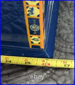 Santa Damiana La Romana Blue Lacquered Wood Cigar Humidor Box
