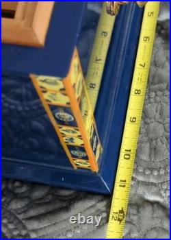 Santa Damiana La Romana Blue Lacquered Wood Cigar Humidor Box