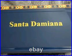 Santa Damiana La Romana Blue Lacquered Wood Cigar Humidor Box
