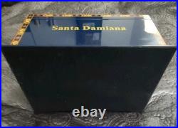 Santa Damiana La Romana Blue Lacquered Wood Cigar Humidor Box