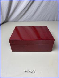 Savinelli 1876 Humidor Cigar Case Box Smoking Pipe Storage Gloss Red Tobacciana Savinelli 1876 Humidor Cigar Case Box Smoking Pipe Storage Gloss Red Tobacciana