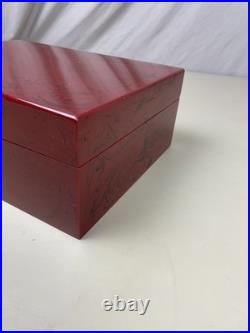 Savinelli 1876 Humidor Cigar Case Box Smoking Pipe Storage Gloss Red Tobacciana Savinelli 1876 Humidor Cigar Case Box Smoking Pipe Storage Gloss Red Tobacciana
