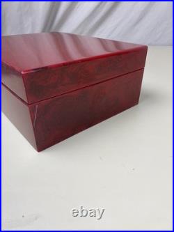 Savinelli 1876 Humidor Cigar Case Box Smoking Pipe Storage Gloss Red Tobacciana Savinelli 1876 Humidor Cigar Case Box Smoking Pipe Storage Gloss Red Tobacciana