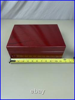 Savinelli 1876 Humidor Cigar Case Box Smoking Pipe Storage Gloss Red Tobacciana Savinelli 1876 Humidor Cigar Case Box Smoking Pipe Storage Gloss Red Tobacciana