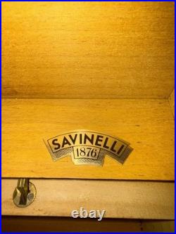 Savinelli Geometric Design Old Vintage Cigar Case