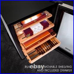 Schmecke 300 Cigar Humidor, Cigar Humidifier, Cigar Box & Cigar Hygrometer