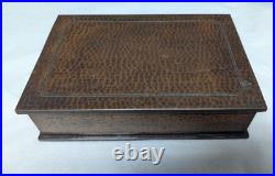 Signed Roycroft Large Cigar Humidor Box Signed Roycroft Large Cigar Humidor Box