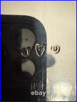 Silver Plated English Cigarette Box / Pill Box Horse Motif (HALLMARKED SEE PICS)