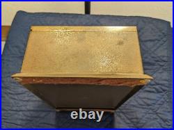 Silvercrest Arts & Crafts Bronze Coat of Arms Humidor Cigar Box circa 1920