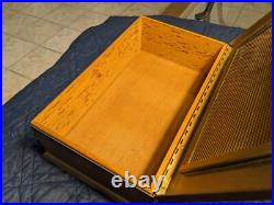 Silvercrest Arts & Crafts Bronze Coat of Arms Humidor Cigar Box circa 1920