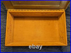 Silvercrest Arts & Crafts Bronze Coat of Arms Humidor Cigar Box circa 1920