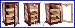Small Defect 150 CT Count Cigar Humidor Humidifier Wooden Case Box Hygrometer 23