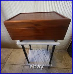 Solid Wood Humidor w Removable Vented Box Removable Drawer Dividers 18 x 11.5 In Solid Wood Humidor w Removable Vented Box Removable Drawer Dividers 18 x 11.5 In