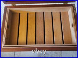 Solid Wood Humidor w Removable Vented Box Removable Drawer Dividers 18 x 11.5 In Solid Wood Humidor w Removable Vented Box Removable Drawer Dividers 18 x 11.5 In