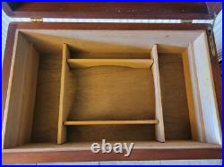 Solid Wood Humidor w Removable Vented Box Removable Drawer Dividers 18 x 11.5 In Solid Wood Humidor w Removable Vented Box Removable Drawer Dividers 18 x 11.5 In