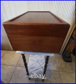 Solid Wood Humidor w Removable Vented Box Removable Drawer Dividers 18 x 11.5 In Solid Wood Humidor w Removable Vented Box Removable Drawer Dividers 18 x 11.5 In