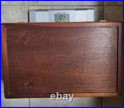 Solid Wood Humidor w Removable Vented Box Removable Drawer Dividers 18 x 11.5 In Solid Wood Humidor w Removable Vented Box Removable Drawer Dividers 18 x 11.5 In