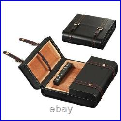 Spain Cedar Wood Humidor Leather Cigar Case Box Travel Briefcase For COHIBA Gift