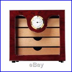 Spainsh Wood Cedar 100+Cigar Humidor Box Cabinet Cigarette Hygrometer