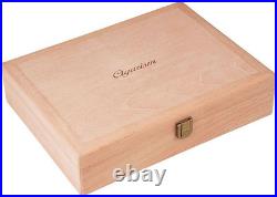 Spanish Cedar Fermentation Cigar Humidor Box, Fit Cigar Cabinet, Natural Solid W