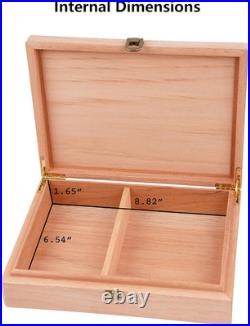 Spanish Cedar Fermentation Cigar Humidor Box, Fit Cigar Cabinet, Natural Solid W