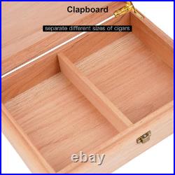 Spanish Cedar Fermentation Cigar Humidor Box, Fit Cigar Cabinet, Natural Solid W