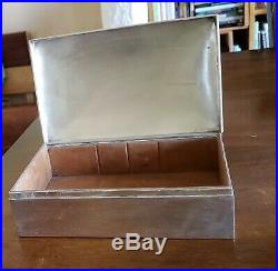 Sterling Silver Humidor Shreve Crump & Low Cigar/cigarette Box