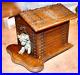 Super_Antique_Swiss_Black_Forest_Carved_Wood_Bronze_Dog_Kennel_Humidor_Cigar_Box_01_odxc