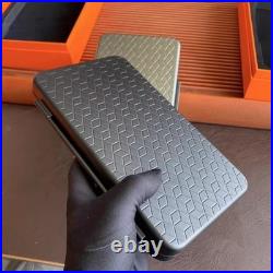 Super Luxury Waterproof Aluminum Alloy 5XPCS Cigar Box Humidor With Leather Case