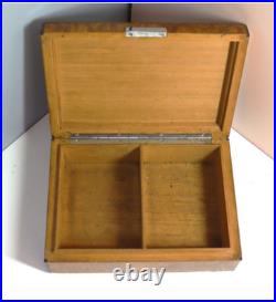 Super Rare Vintage Alfred Dunhill Miniature Burlwood Cigar Humidor/Cigarette Box
