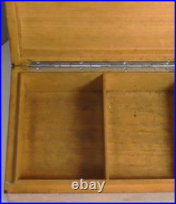 Super Rare Vintage Alfred Dunhill Miniature Burlwood Cigar Humidor/Cigarette Box