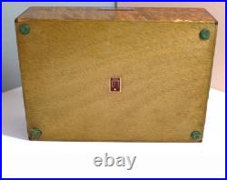 Super Rare Vintage Alfred Dunhill Miniature Burlwood Cigar Humidor/Cigarette Box