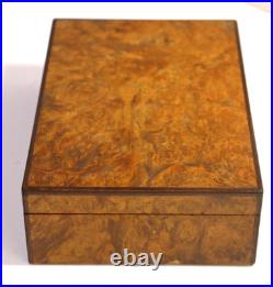 Super Rare Vintage Alfred Dunhill Miniature Burlwood Cigar Humidor/Cigarette Box