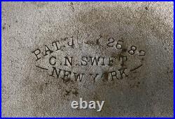 Superb C. N. Swift 1800s Mahogany Cigar Humidor WithBeveled Glass Top & Brass Hrdwr Superb C. N. Swift 1800s Mahogany Cigar Humidor WithBeveled Glass Top & Brass Hrdwr