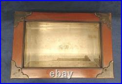Superb C. N. Swift 1800s Mahogany Cigar Humidor WithBeveled Glass Top & Brass Hrdwr Superb C. N. Swift 1800s Mahogany Cigar Humidor WithBeveled Glass Top & Brass Hrdwr