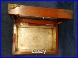 Superb C. N. Swift 1800s Mahogany Cigar Humidor WithBeveled Glass Top & Brass Hrdwr Superb C. N. Swift 1800s Mahogany Cigar Humidor WithBeveled Glass Top & Brass Hrdwr