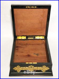 TIFFANY & CO Antique Humidor Box with KEY 1870-1906 Union Square