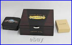 TOMMY BAHAMA Cigar Box withHumidor Lighter & Leather Playing Card Holder NEW
