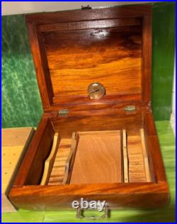 Tabacalera Cigar Humidor Box Wood Philippines Hygrometer 11 x 9x 5.25 drawer