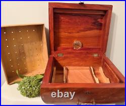 Tabacalera Cigar Humidor Box Wood Philippines Hygrometer 11 x 9x 5.25 drawer
