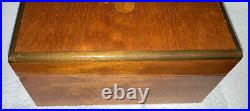 Thomas Bentley Approx 12X9X4 3/4 Humidor Wood Wooden Storage Cigar Inlay