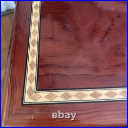 Thompson Cigar Humidor Wood Box Lined Includes Key